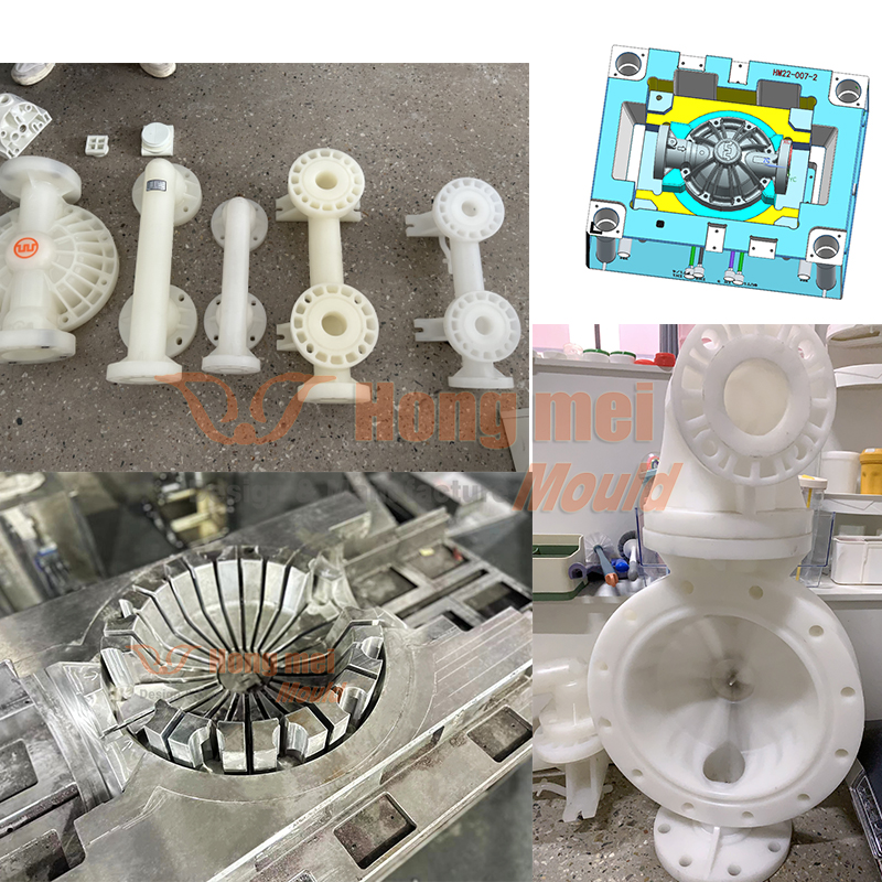 Propesyonal na plastic mold maker para sa Pneumatic Diaphragm Pump Injection Mould PTFE Air Pump Muold Membrane Pump Tooling