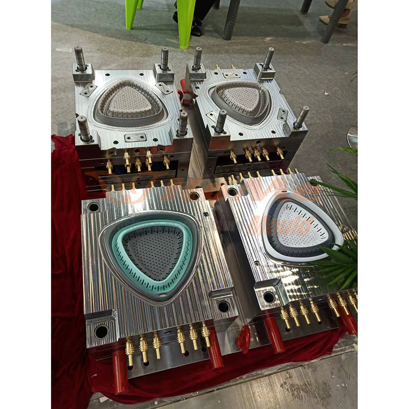 Plastic Injection Wash Filter Basket 2 Color Injection Mould