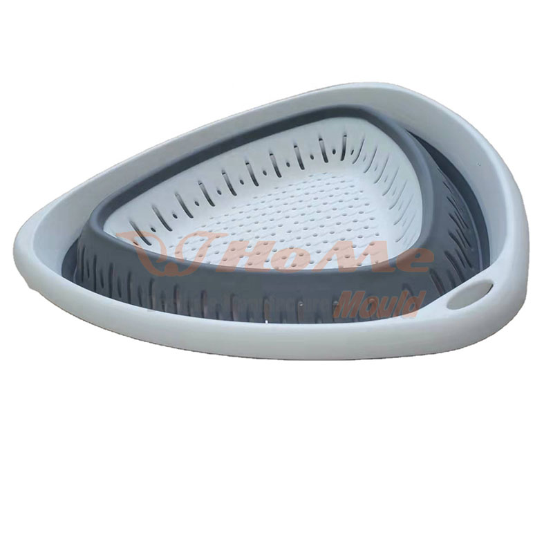 Plastic Injection Wash Filter Basket 2 Color Injection Mould 